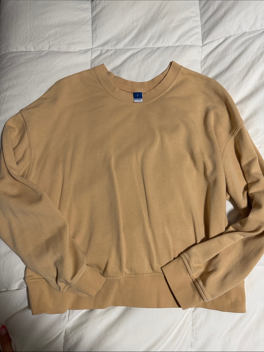 Old Navy Beige Crewneck Sweater